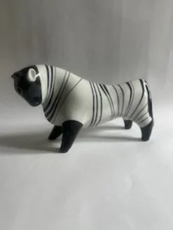 Figurine taureau en porcelaine Cmielow années 60