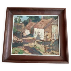 Floch Lionel Huile Paysage de village