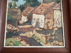 Floch Lionel Huile Paysage de village
