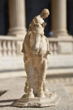 François Antoine Roume, Homme chevauchant un cheval de labour, vers 1935
