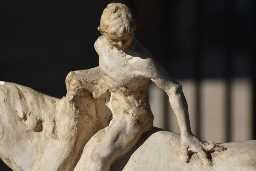 François Antoine Roume, Homme chevauchant un cheval de labour, vers 1935