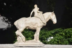François Antoine Roume, Homme chevauchant un cheval de labour, vers 1935