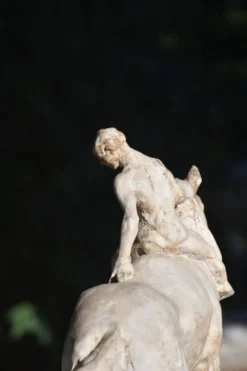 François Antoine Roume, Homme chevauchant un cheval de labour, vers 1935