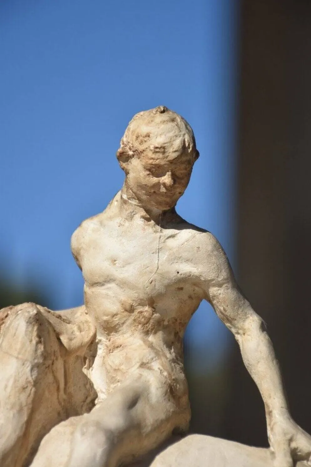 François Antoine Roume, Homme chevauchant un cheval de labour, vers 1935