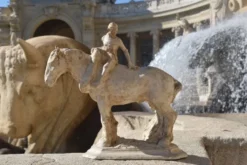 François Antoine Roume, Homme chevauchant un cheval de labour, vers 1935
