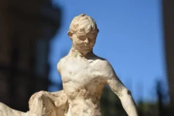 François Antoine Roume, Homme chevauchant un cheval de labour, vers 1935