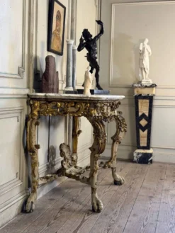 Gaine en marbre grand antique, onyx et gris saint Anne vers 1880