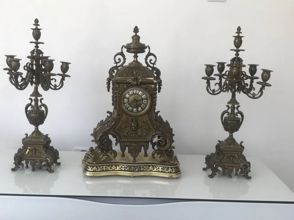 garniture de cheminée Bronze