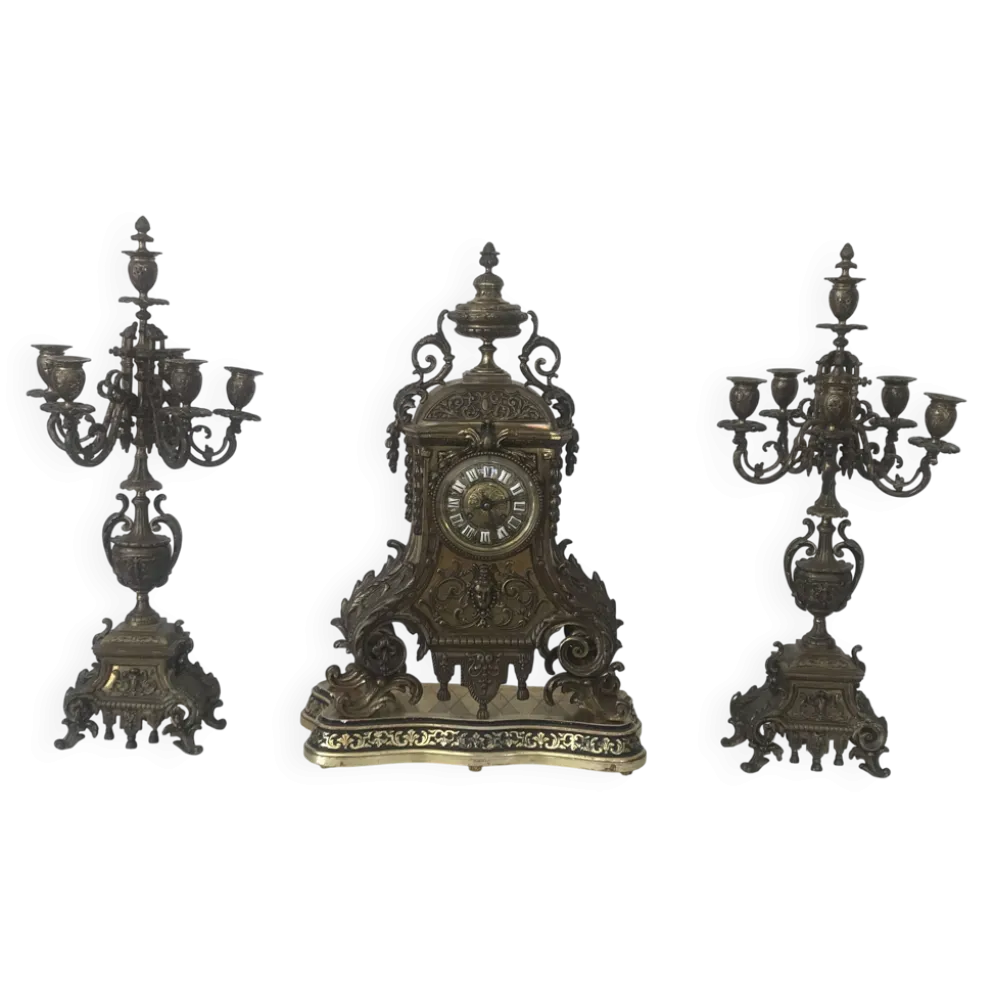 garniture de cheminée Bronze