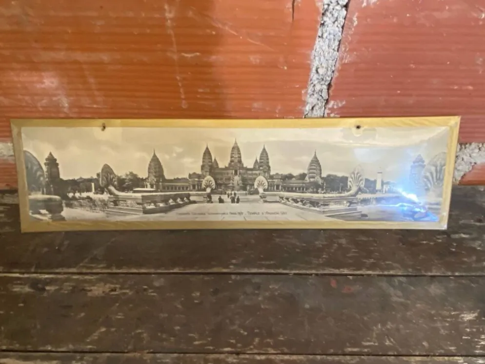 Glacoïde panoramique ancien temple d’angkor-vat expo paris 1931 rare #