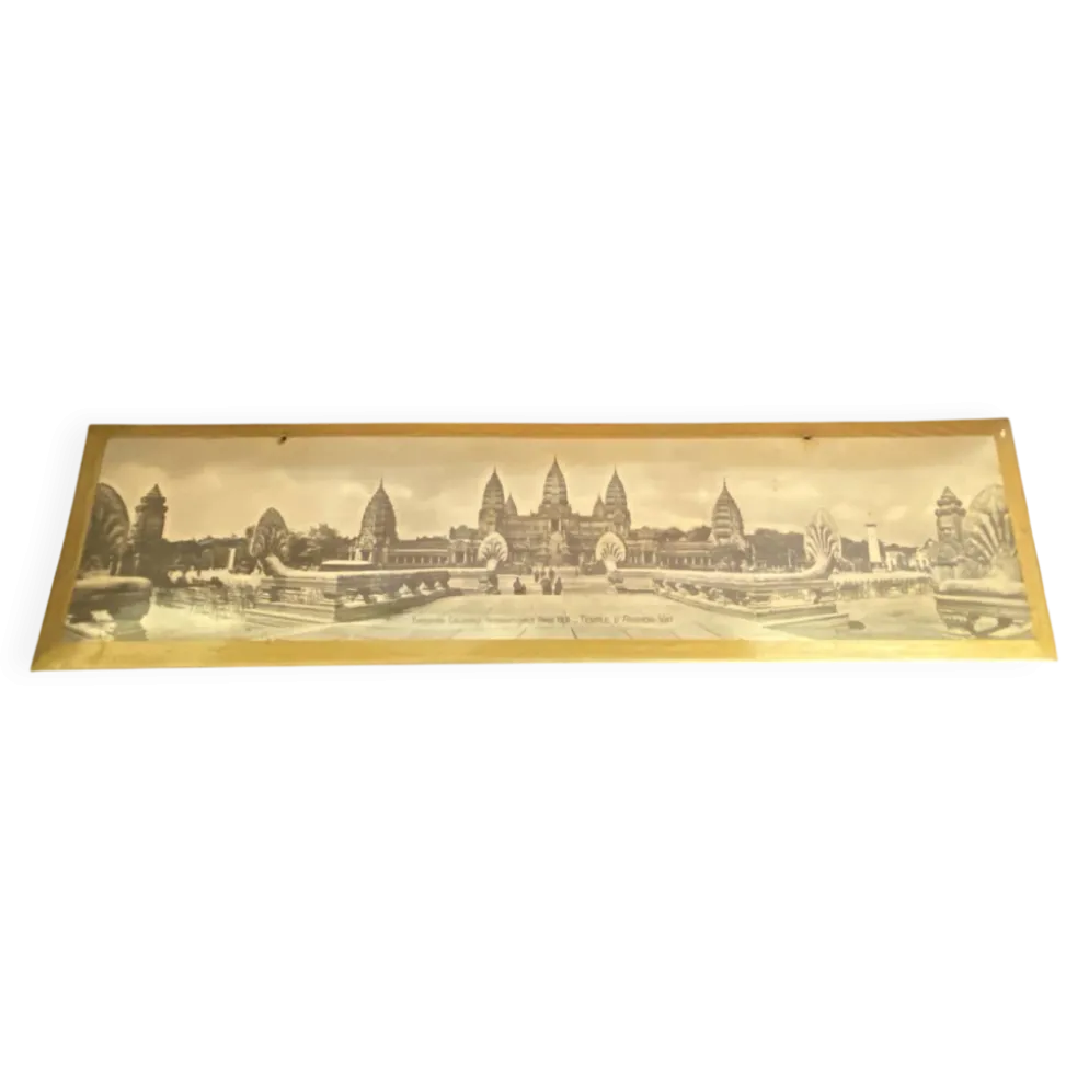 Glacoïde panoramique ancien temple d’angkor-vat expo paris 1931 rare #
