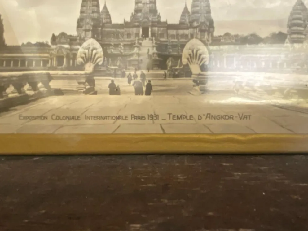 Glacoïde panoramique ancien temple d’angkor-vat expo paris 1931 rare #