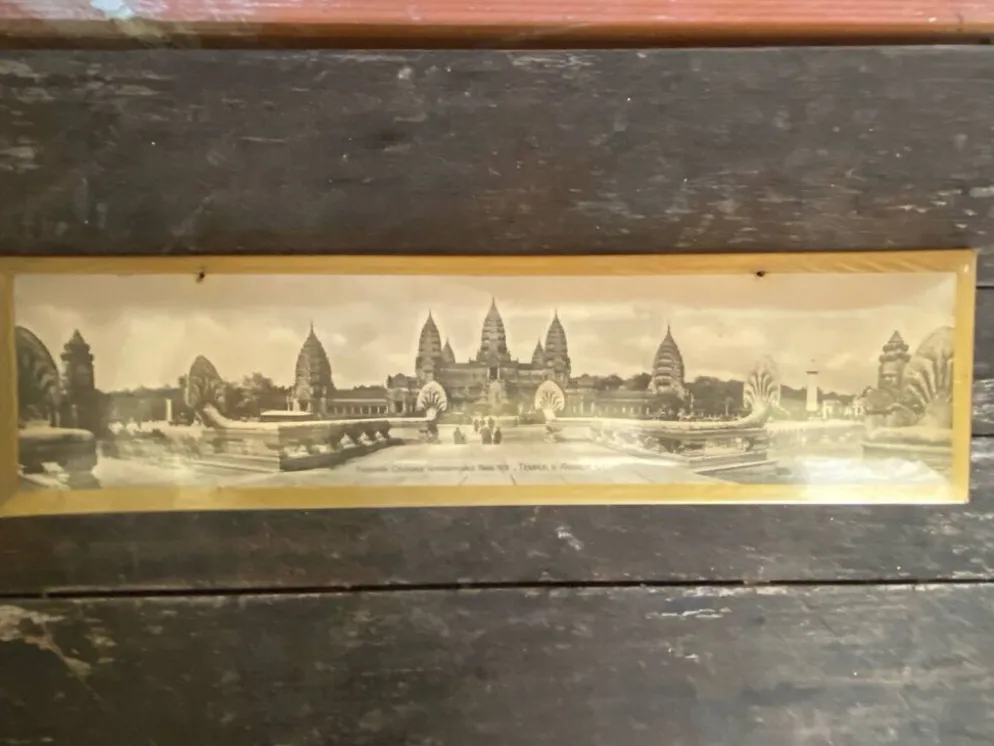 Glacoïde panoramique ancien temple d’angkor-vat expo paris 1931 rare #