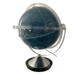 Globe céleste lumineux vintage Italy des années 70