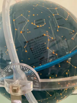 Globe céleste lumineux vintage Italy des années 70