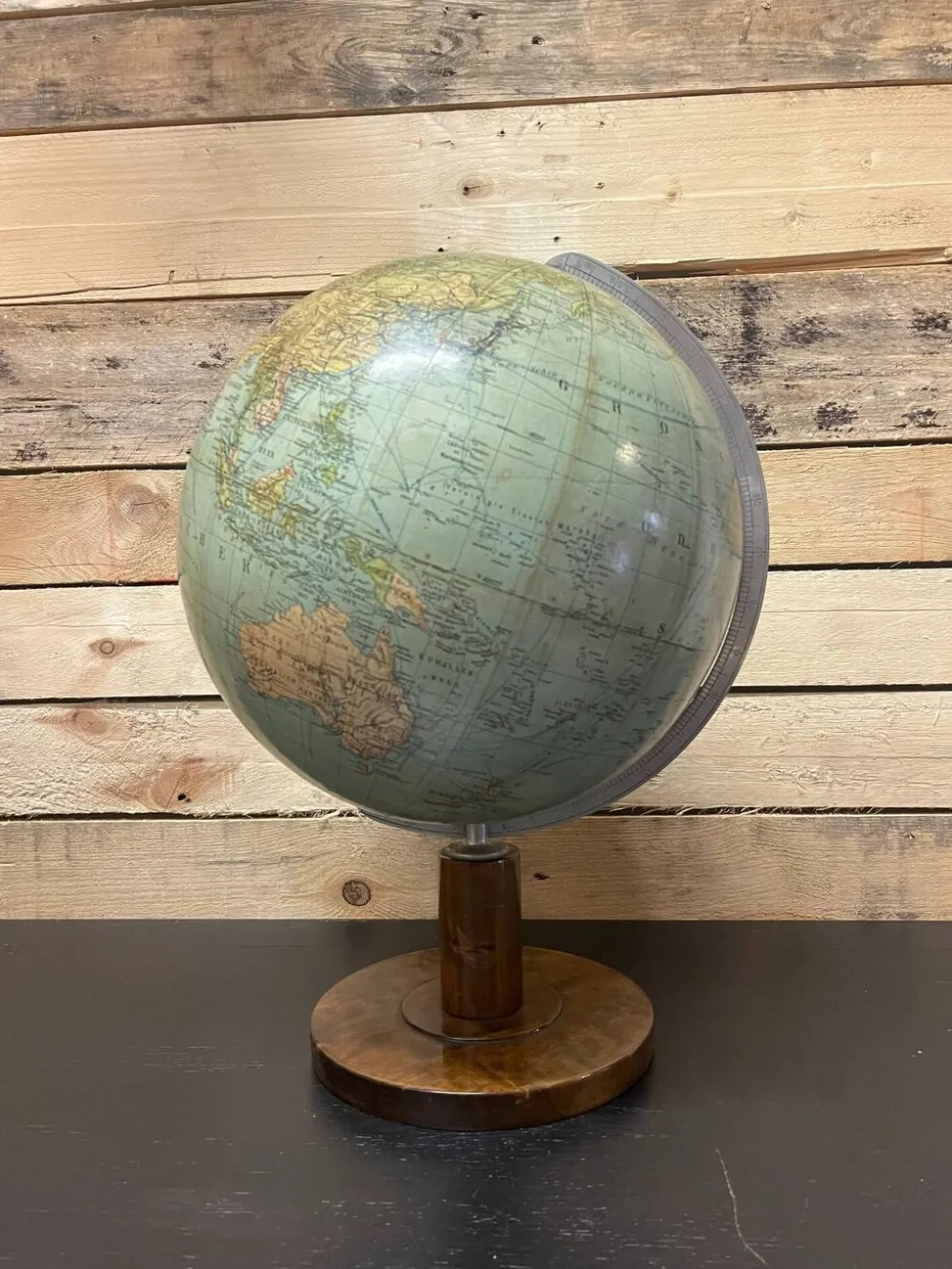 Globe de table allemand vintage des années 1950 par les célèbres fabricants Columbus.