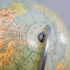 Globe en verre vintage illuminé - Columbus années 1960