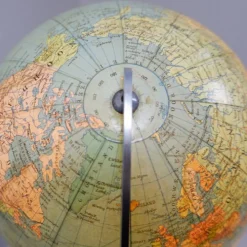 Globe en verre vintage illuminé - Columbus années 1960