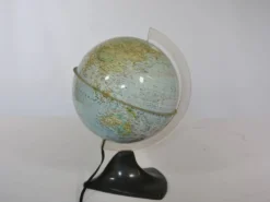 Globe illuminé de l'ère spatiale par Marco Polo pour Südwest Verlag, années 1970.
