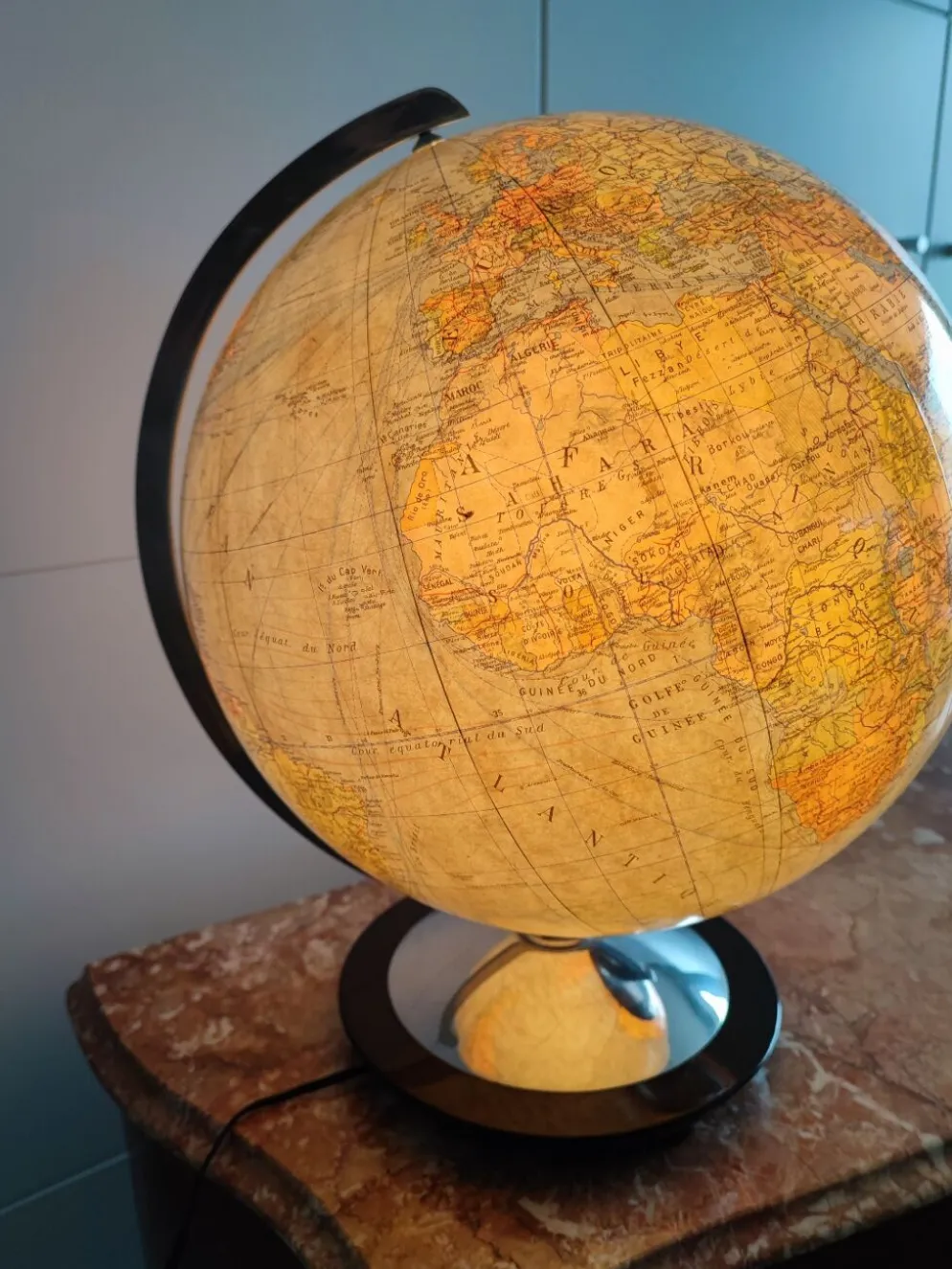 Globe terrestre Colomb