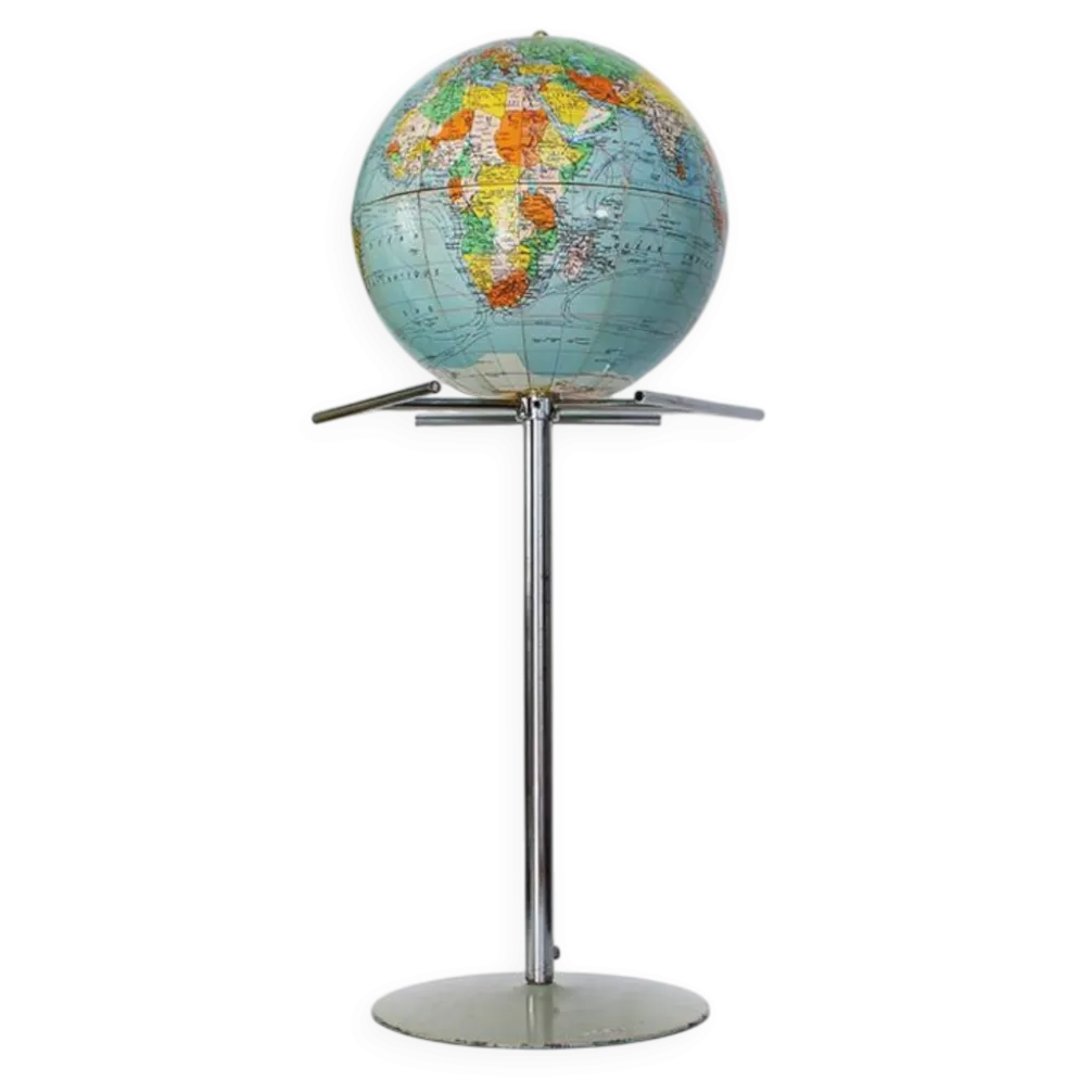 Globe terrestre Girard et Barrère