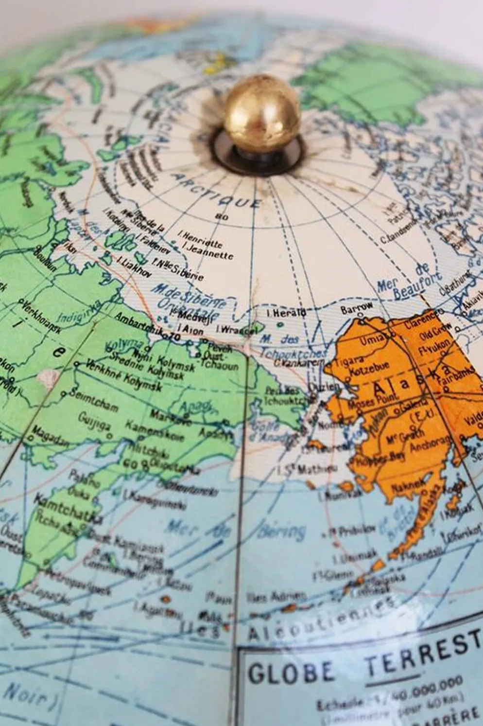 Globe terrestre Girard et Barrère