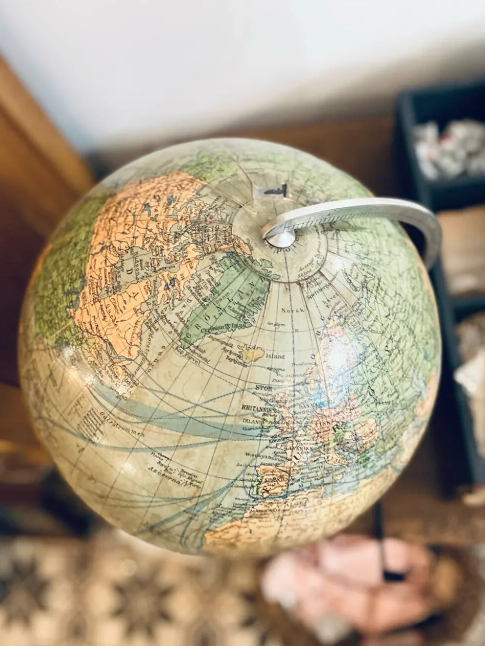 Globe terrestre lumineux Columbus Jordglob, Suède, 1950s