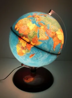 Globe terrestre lumineux 80's