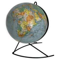 Globe terrestre, mappemonde Girard Barrère, 1960