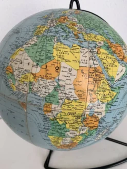 Globe terrestre, mappemonde Girard Barrère, 1960