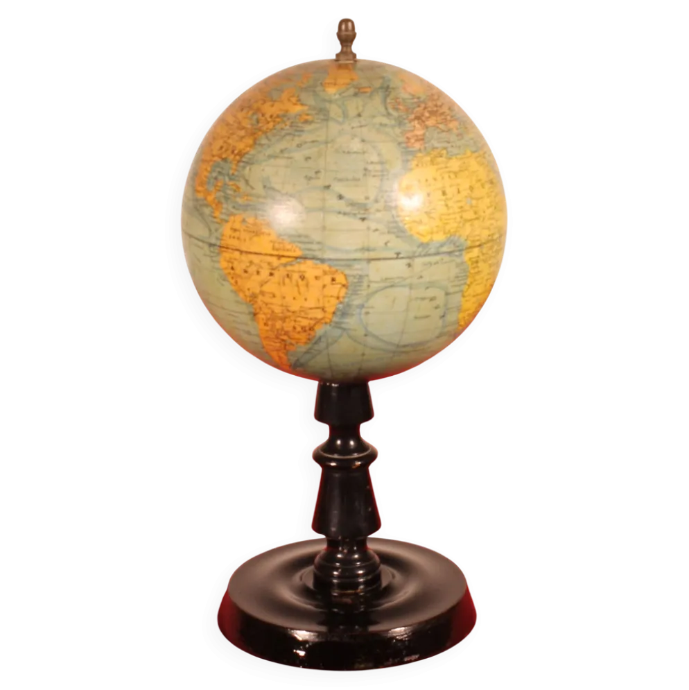 Globe terrestre par J.Forest Paris- 19° siècle