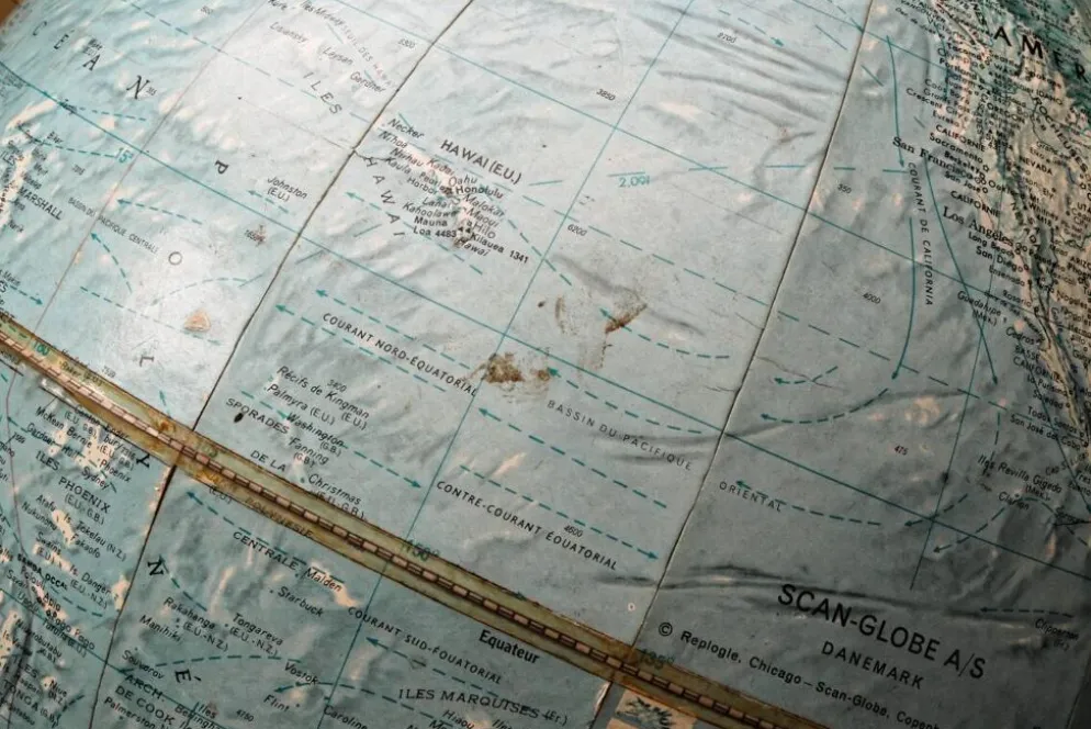 Globe terrestre Scan globe Danemark