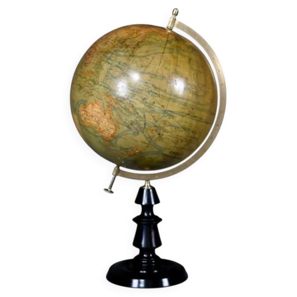 Globe terrestre signé J.Forest – Fin XIXe