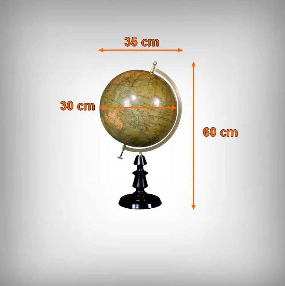 Globe terrestre signé J.Forest – Fin XIXe
