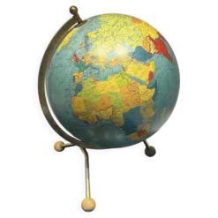 Globe terrestre tripode 1969