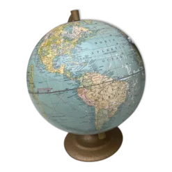 Globe terrestre USA année 70