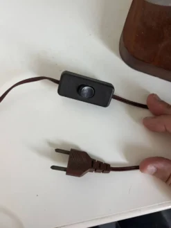 Globe terrestre vintage 1979 mappemonde bois Taride Paris France - 35 cm