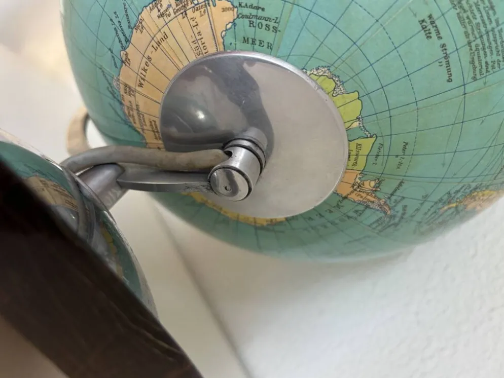 Globe terrestre vintage 1965 verre allemand Colombus duo - 34 cm