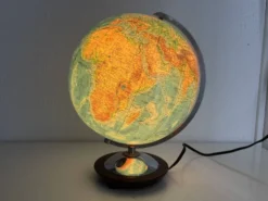 Globe terrestre vintage 1965 verre allemand Colombus duo - 34 cm