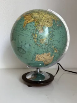 Globe terrestre vintage 1965 verre allemand Colombus duo - 34 cm