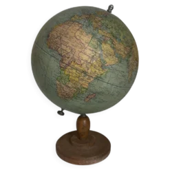 Globe vintage 1950 terrestre Girard et Barrère et Thomas - 46 cm
