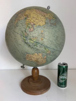 Globe vintage 1950 terrestre Girard et Barrère et Thomas - 46 cm