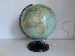 Globe vintage 1960 terrestre lampe Süd-west verlag Munchen - 34 cm