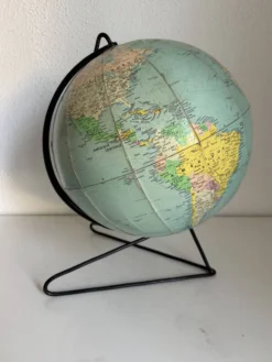 Globe vintage 1960 terrestre mappemonde Girard Barrère - 33 cm