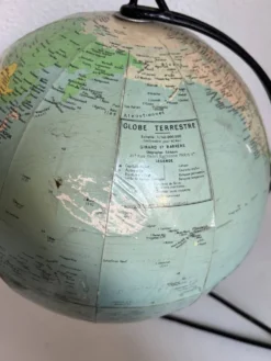Globe vintage 1960 terrestre mappemonde Girard Barrère - 33 cm