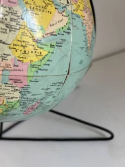 Globe vintage 1960 terrestre mappemonde Girard Barrère - 33 cm