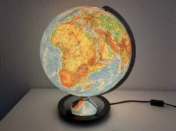 Globe vintage 1940 terrestre verre Duo Erdglobus Berlin - 42 cm