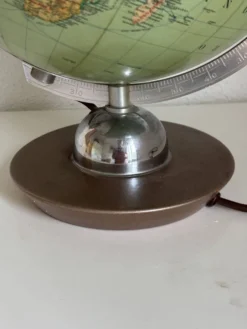 Globe vintage 1960 terrestre Verre JRO Verlag mappemonde allemande - 35 cm
