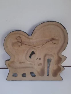 Grand bas relief en céramique Søholm signé Noomi Backhausen