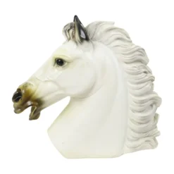 Grand buste classique cheval du Parthénon style grec plâtre 39 cm